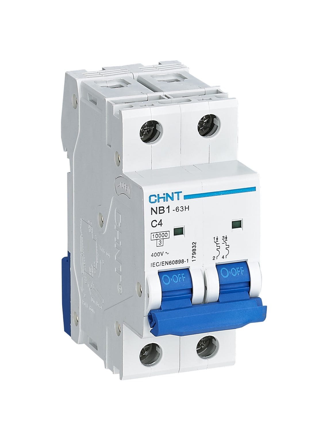 CHINT ITALIA INVESTM - CHT179832 NB1-63H/C4-2P-10 - INT MT 2P 4A CURVA C