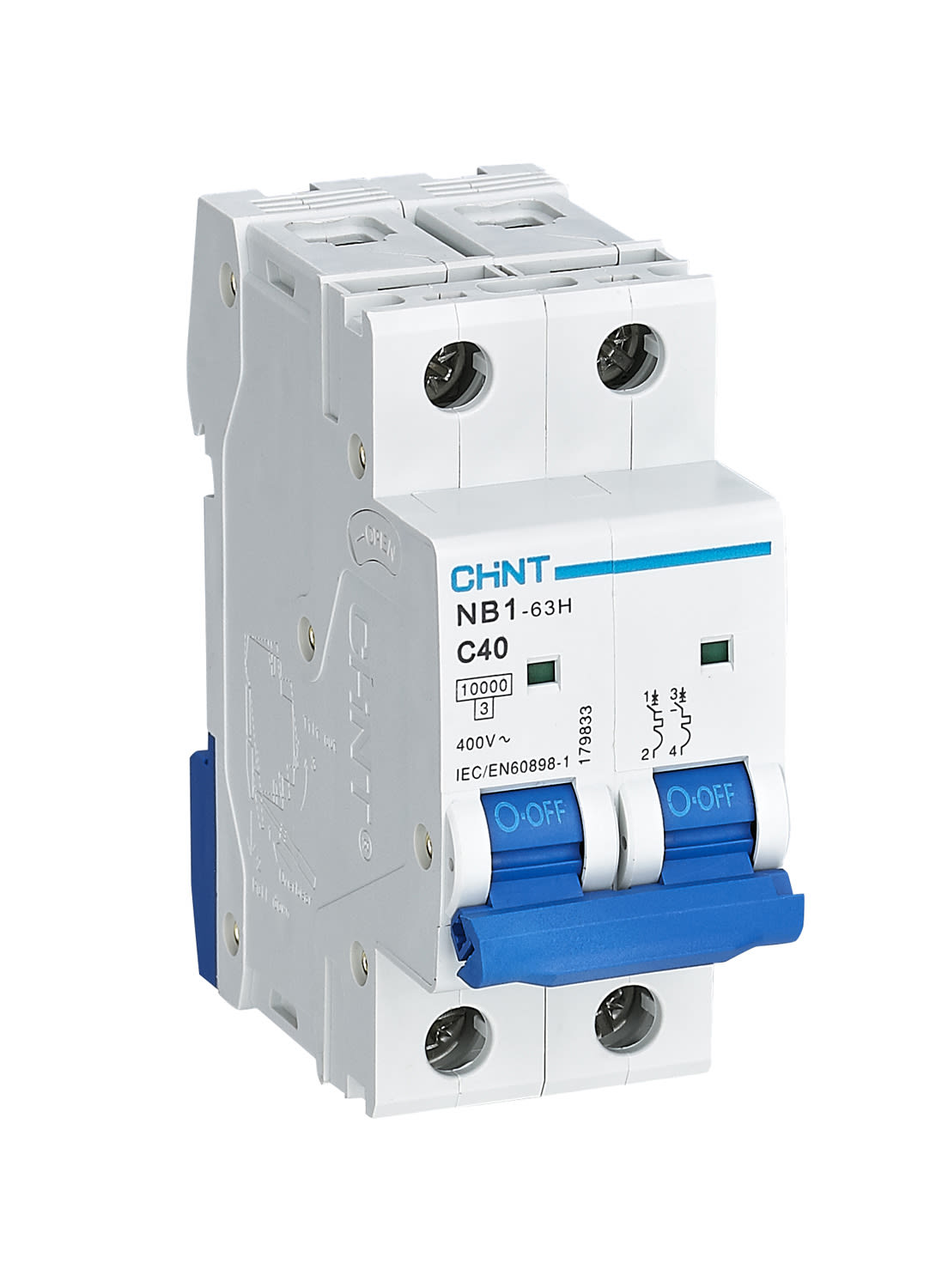 CHINT ITALIA INVESTM - CHT179833 NB1-63H/C40-2P-10 - INT MT 2P 40A CURVA