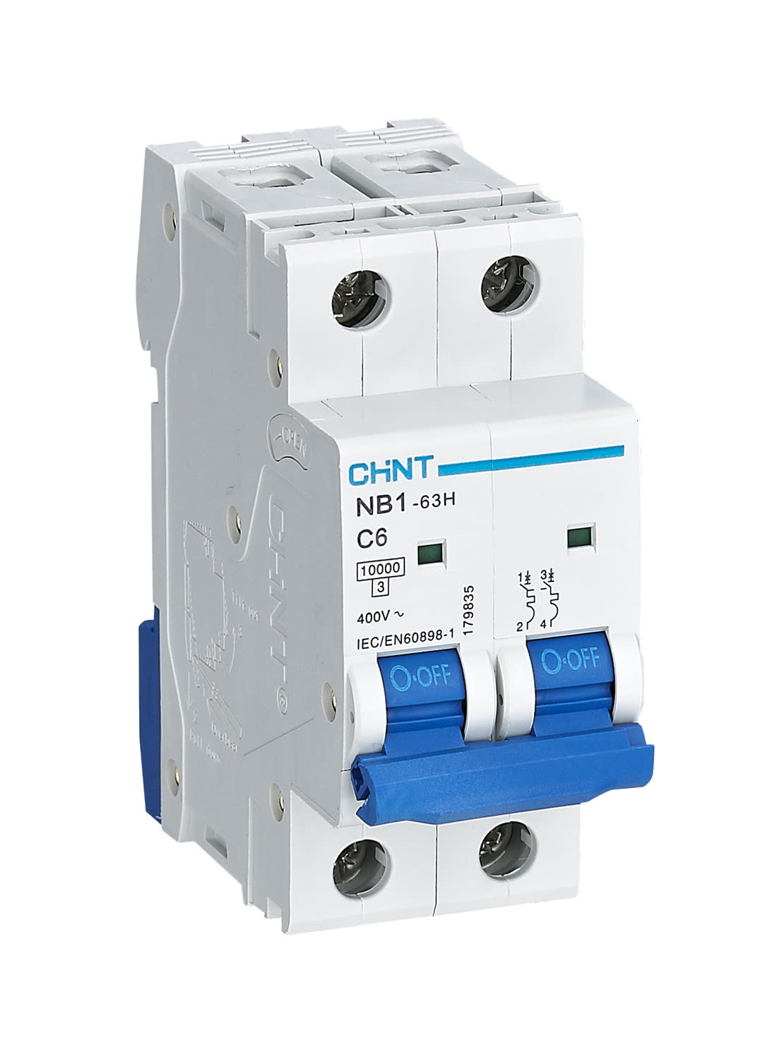 CHINT ITALIA INVESTM - CHT179835 NB1-63H/C6-2P-10 - INT MT 2P 6A CURVA C