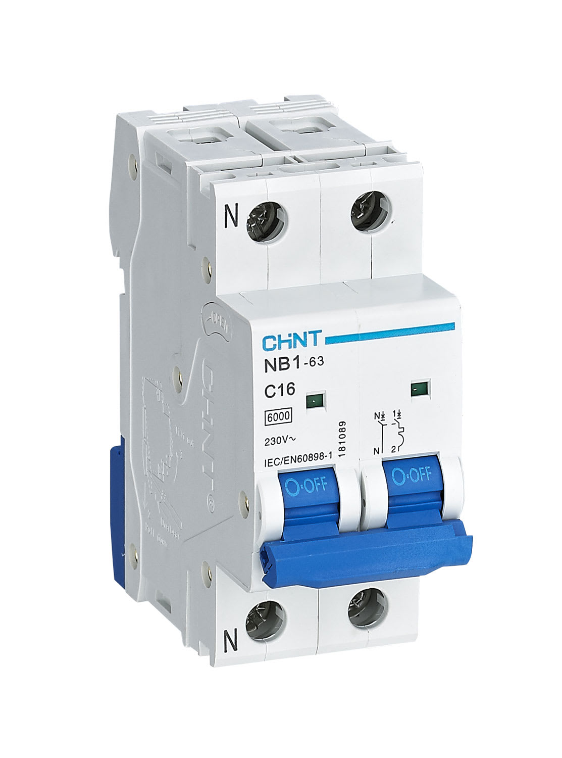 CHINT ITALIA INVESTM - CHT181173 NB1-63/C50-1PN-6 -INT MT 1P+N 50A CURVA