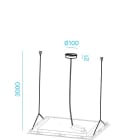 NOBILE ITALIA - NOBAD3 KIT SOSP. DM66 DM312: ROSONE E CAVI L.3M