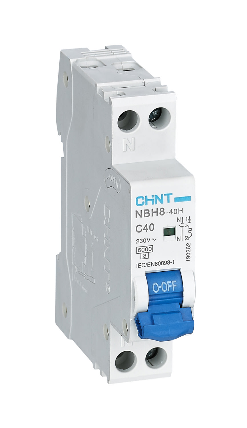 CHINT ITALIA INVESTM - CHT190262 NBH8-40H/C40-1PN-6 -INT MT 1P+N 40A CURV