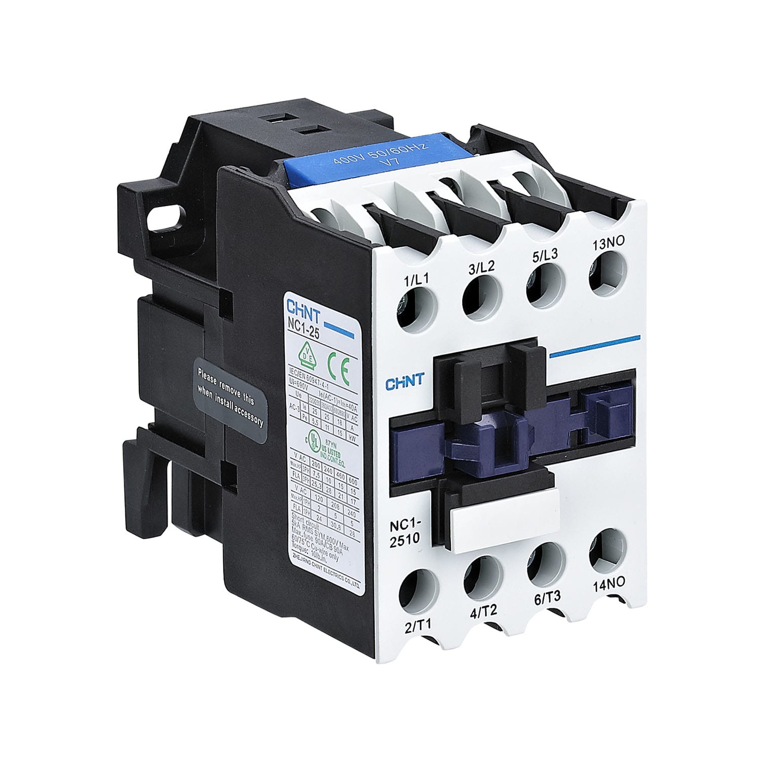 CHINT ITALIA INVESTM - CHT221870 NC1-25.10/24V CONTATTORE 3P AC 25A AC3 1