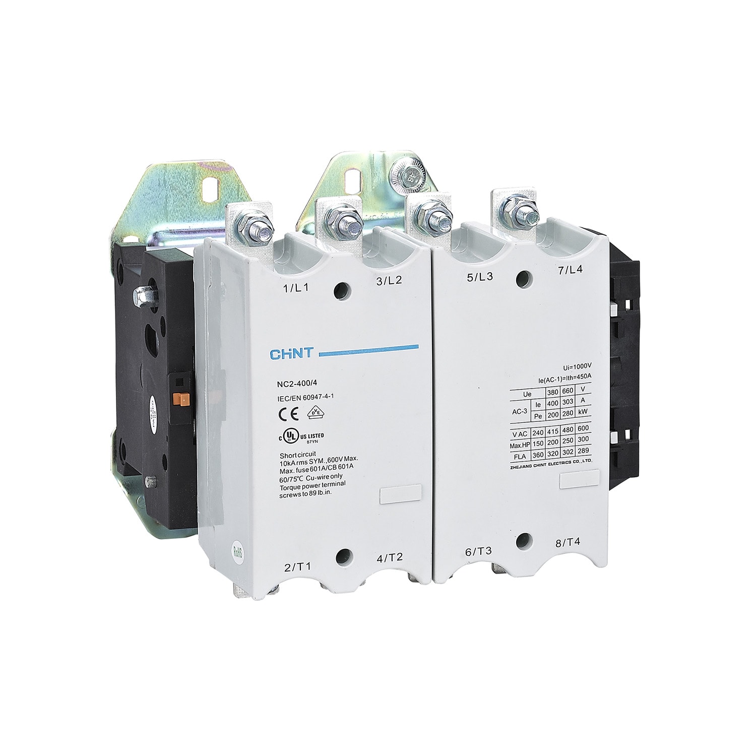 CHINT ITALIA INVESTM - CHT671401 NC2-225/4/230 -CONTATTORE 4P 275A AC1 JZ