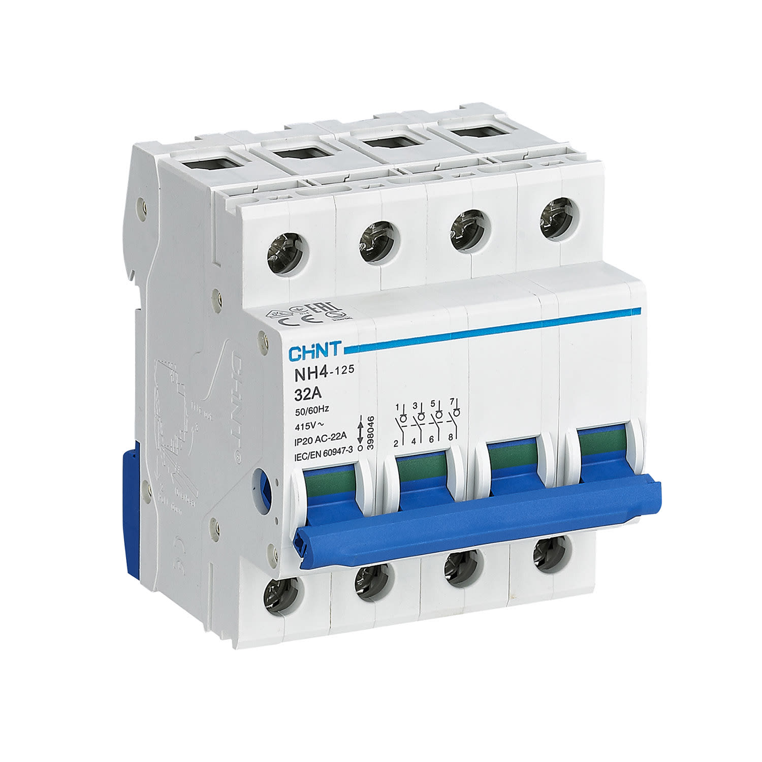 CHINT ITALIA INVESTM - CHT398046 NH4-125/32-4P -INT SEZIONATORI 4P  32A