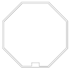 NICE SPA - NIC515.07000 ADATTATORE OTTAGONALE 70X(1 1,5) RUOTA +