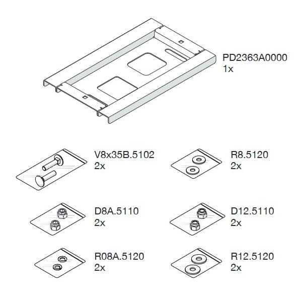 NICE SPA - NICCBIPLEBX704 RETROFIT 1 > ROBUS 400/600/600 HS