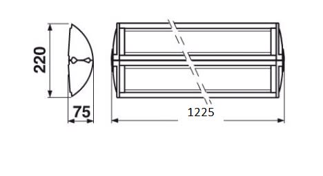 NOVALUX SPA - NOXA1133GR EASY: MODULO STRUT. L1225 BIL. DIR. GRI