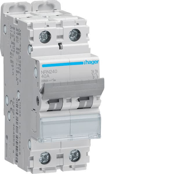 HAGER - HAGNRN240 INTERRUTTORE AUTOMATICO 2P 40A 20KA C 2