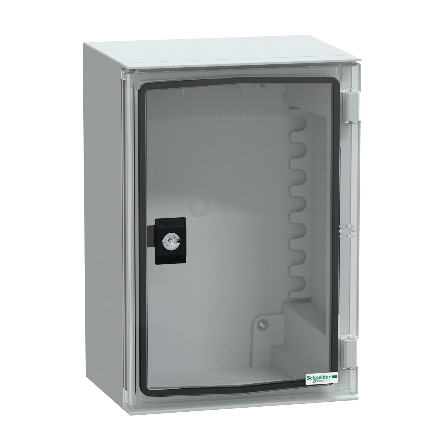 SCHNEIDER ELECTRIC - SNRNSYPLM32TG Cassetta in ABS + PC montata a parete, PanelSeT PLM, porta trasparente, 310x215x160mm, IP66, IK10, RAL 7035