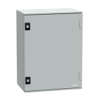 SCHNEIDER ELECTRIC - SNRNSYPLM43G Cassetta in poliestere montata a parete, PanelSeT PLM, porta piena, 430x330x200mm, IP66, IK10, RAL 7035