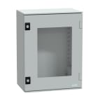 SCHNEIDER ELECTRIC - SNRNSYPLM43TG Cassetta in poliestere montata a parete, PanelSeT PLM, porta trasparente 430x330x200 IP66 IK08 RAL 7035