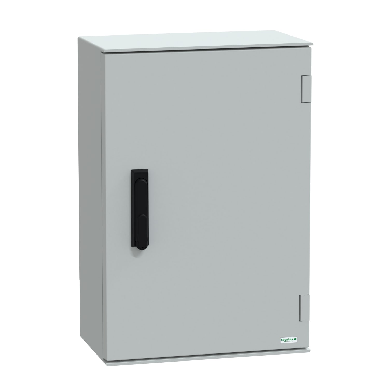 SCHNEIDER ELECTRIC - SNRNSYPLM64VG Cassetta in poliestere montata a parete, PanelSeT PLM, porta piena, con maniglia, 647x436x250mm, IP66, IK10, RAL 7035