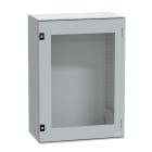 SCHNEIDER ELECTRIC - SNRNSYPLM75TG Cassetta in poliestere montata a parete, PanelSeT PLM, porta trasparente, 747x536x300mm, IP66, IK08, RAL 7035