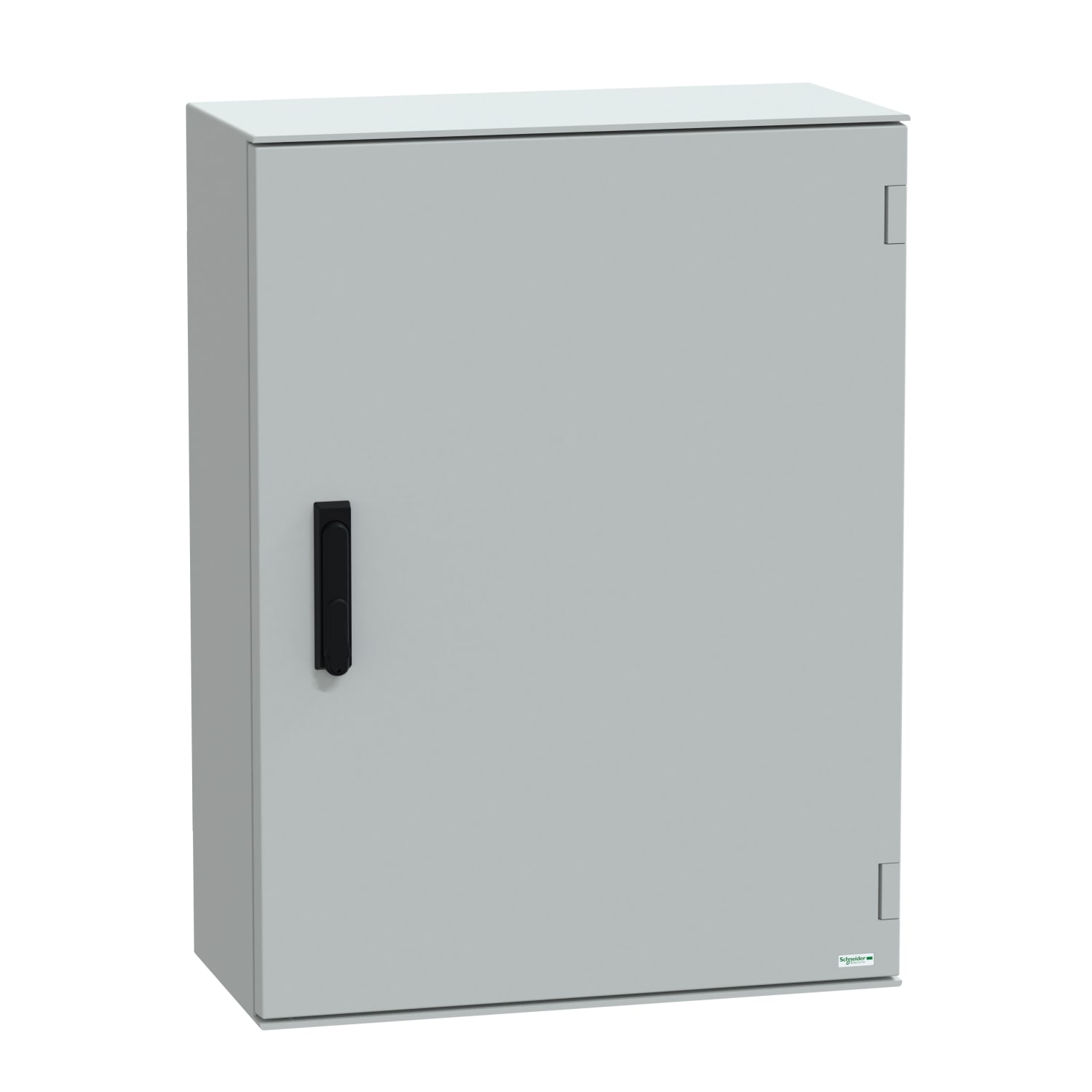 SCHNEIDER ELECTRIC - SNRNSYPLM86VG Cassetta in poliestere montata a parete, PanelSeT PLM, porta piena, con maniglia, 847x636x300mm, IP66, IK10, RAL 7035