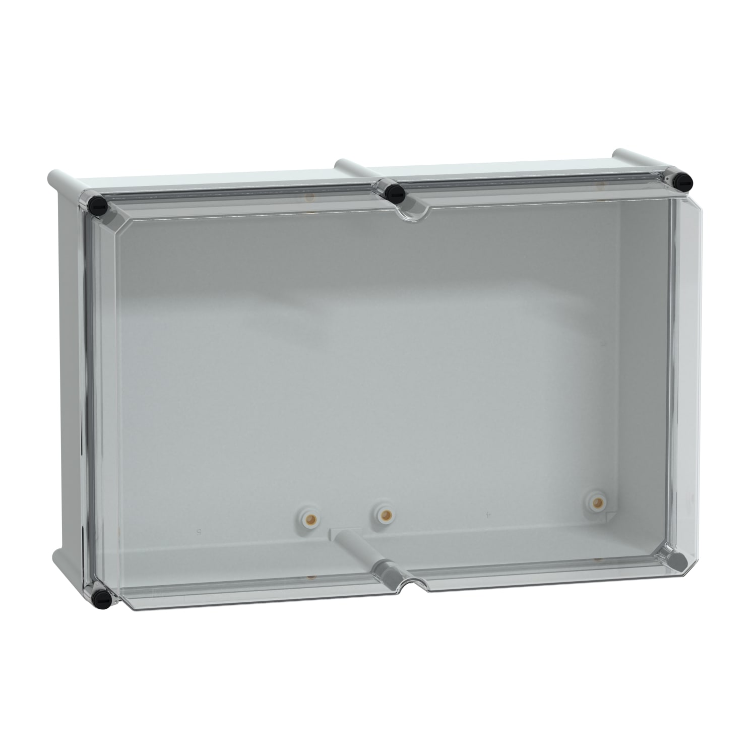 SCHNEIDER ELECTRIC - SNRNSYPLS3654AG Cassetta PLS, retro in poliestere, coperchio trasparente per PC IP65 36x54x23cm