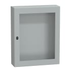 SCHNEIDER ELECTRIC - SNRNSYS3D10825T Cassetta in acciaio montata a parete, PanelSeT S3D, porta trasparente, senza piastra di montaggio, 1000x800x250mm, IP66, IK08