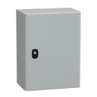 SCHNEIDER ELECTRIC - SNRNSYS3D4320P Cassetta in acciaio montata a parete, PanelSeT S3D, porta piena e piastra di montaggio 400x300x200 mm, IP66, IK10