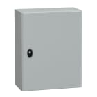 SCHNEIDER ELECTRIC - SNRNSYS3D5420P Cassetta in acciaio montata a parete, PanelSeT S3D, porta piena, con piastra di montaggio, 500x400x200mm, IP66, IK10