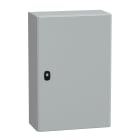 SCHNEIDER ELECTRIC - SNRNSYS3D6420P Cassetta in acciaio montata a parete, PanelSeT S3D, porta piena, con piastra di montaggio, 600x400x200mm, IP66, IK10