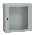 SCHNEIDER ELECTRIC - SNRNSYS3D6625T Cassetta in acciaio montata a parete, PanelSeT S3D, porta trasparente, senza piastra di montaggio, 600x600x250mm, IP66, IK08