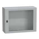 SCHNEIDER ELECTRIC - SNRNSYS3D6830T Cassetta in acciaio montata a parete, PanelSeT S3D, porta trasparente, senza piastra di montaggio, 600x800x300mm, IP66, IK08