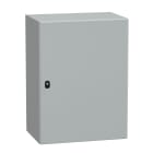 SCHNEIDER ELECTRIC - SNRNSYS3D8640P Cassetta in acciaio montata a parete, PanelSeT S3D, porta piena, con piastra di montaggio, 800x600x400mm, IP66, IK10