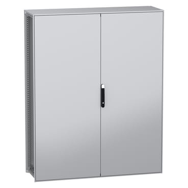 SCHNEIDER ELECTRIC - SNRNSYSFN2016502D Armadio modulare a pavimento, PanelSeT SFN, acciaio decarbonizzato, 2000x1600x500 mm, 2 porte, IP55