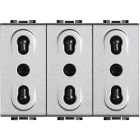 BTICINO - BTINT4180/3 LIGHT TECH - PRESA TRIPLEX BIPASSO 10/16