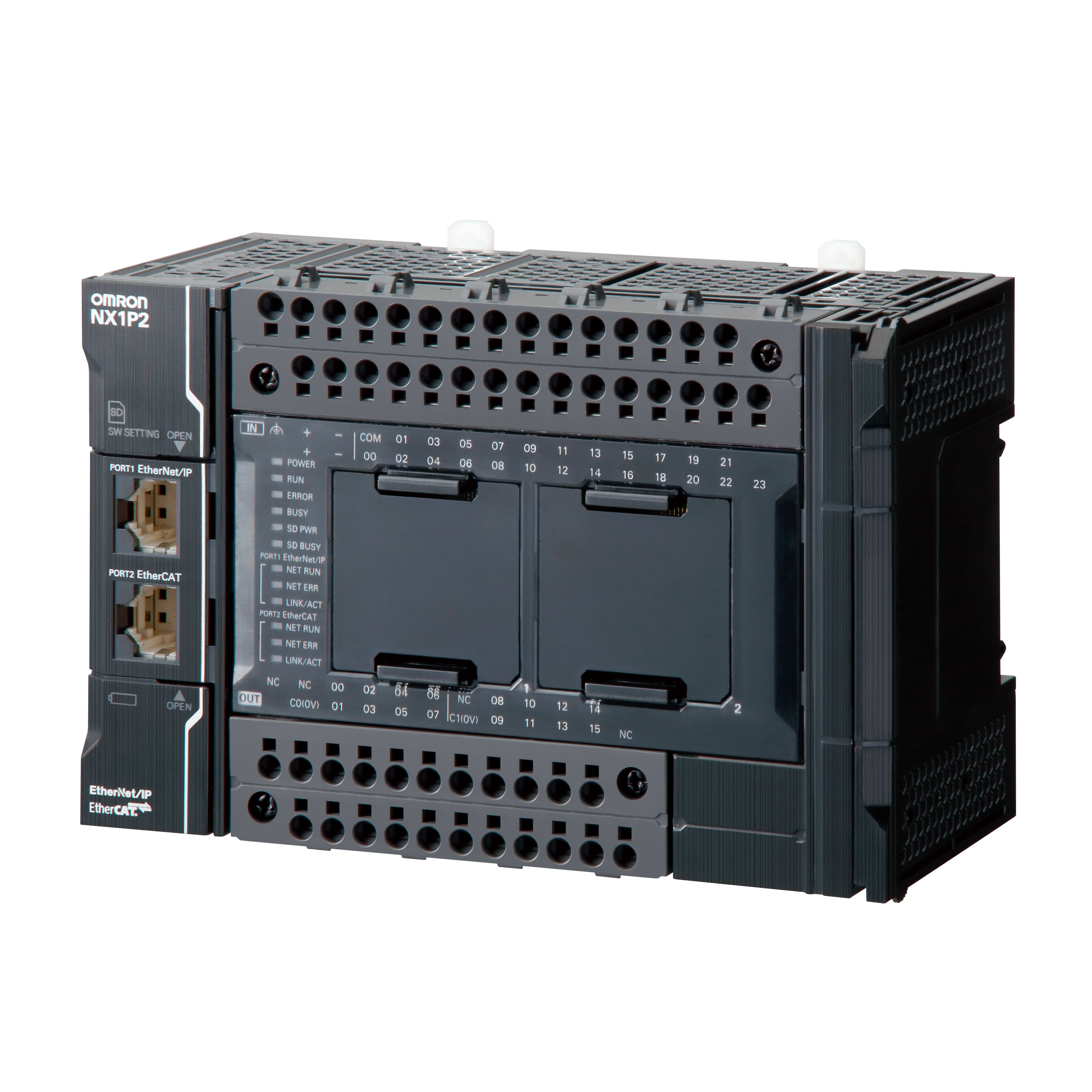 OMRON - OMRNX1P21040DT1 Controllore NX1P2, 2 assi, 24 IN, 16 OUT