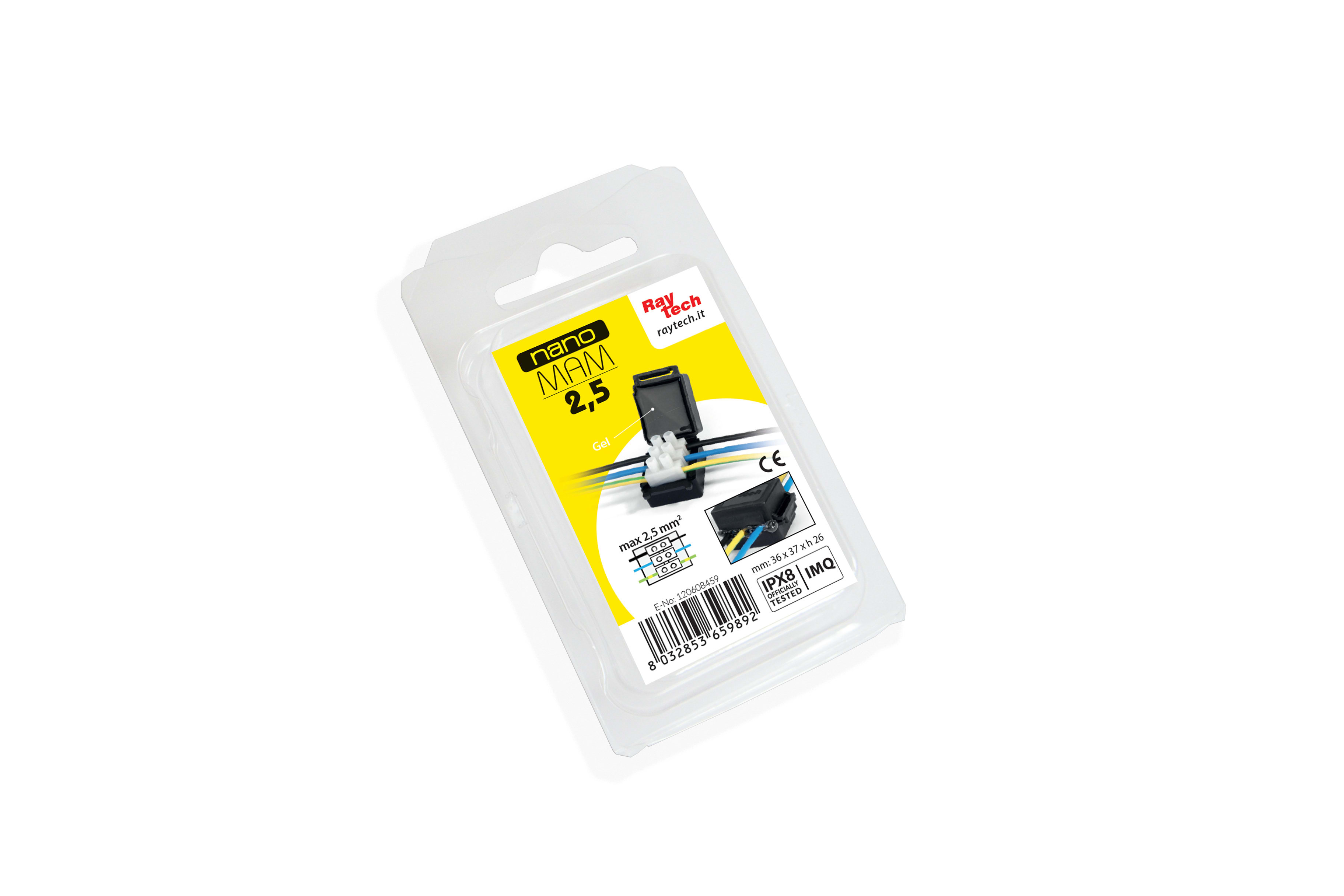 RAYTECH SRL - RYTNANOMAM-2.5 NANO MAM-2.5 BLISTER GELBOX NERO (CF 2 P