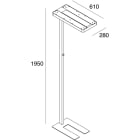 NOVALUX SPA - NOX106602.01 NINA: PIANT.80W CCT 3/4K DIMM.CRI90 BIA.