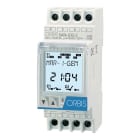 ORBIS - ORBOB175062 DATA LOG 2 Interruttore Orario Digitale 2 moduli DIN,giornaliero/settimanale,2 contatti, 24V AC/DC