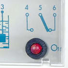 ORBIS - ORBOB230130 EBR-1 relè controllo acqua, 2 moduli DIN, 1 contatto, 230V