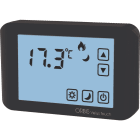 ORBIS - ORBOB326010 VELUS TOUCH ANTRACITE Termostati digitali da parete con display touch, funzione riscaldamento/condizionamento, due livelli impostabili, 2 batterie 1.5