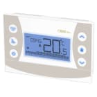 ORBIS - ORBOB326400 EKU BIANCO Cronotermostato digitale da parete con comandi touch sensitive, programmazione settimanale, alim.2 batterie 1,5V