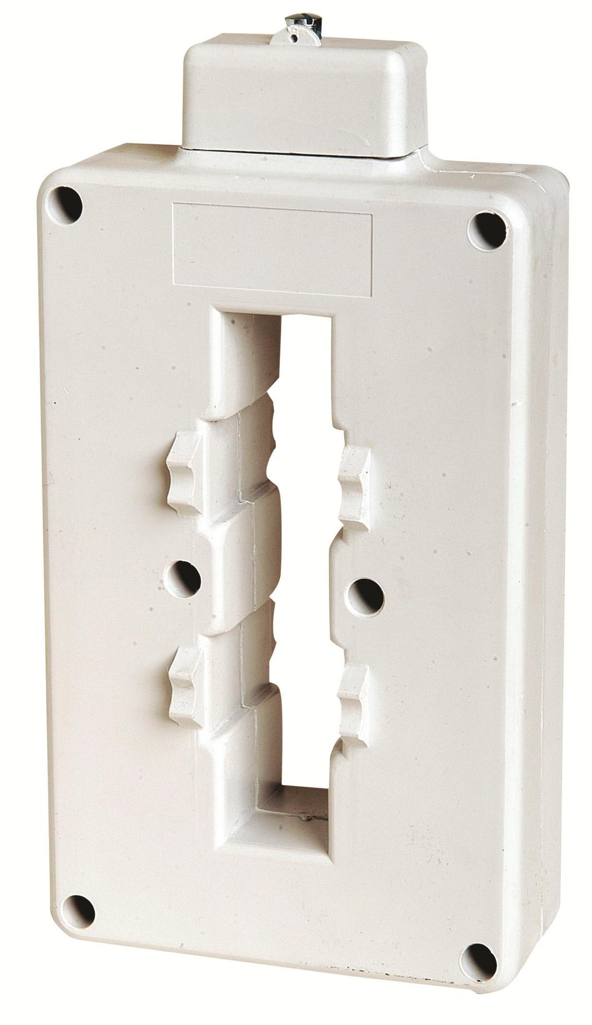 ORBIS - ORBOB527320 AT2 2000/5A TRASFORMATORE Amperometrico, dimensioni barra inseribile 102mm x 20mm, diametro cavo inseribile 20mm, fissaggio tramiste staffa/ barra DIN