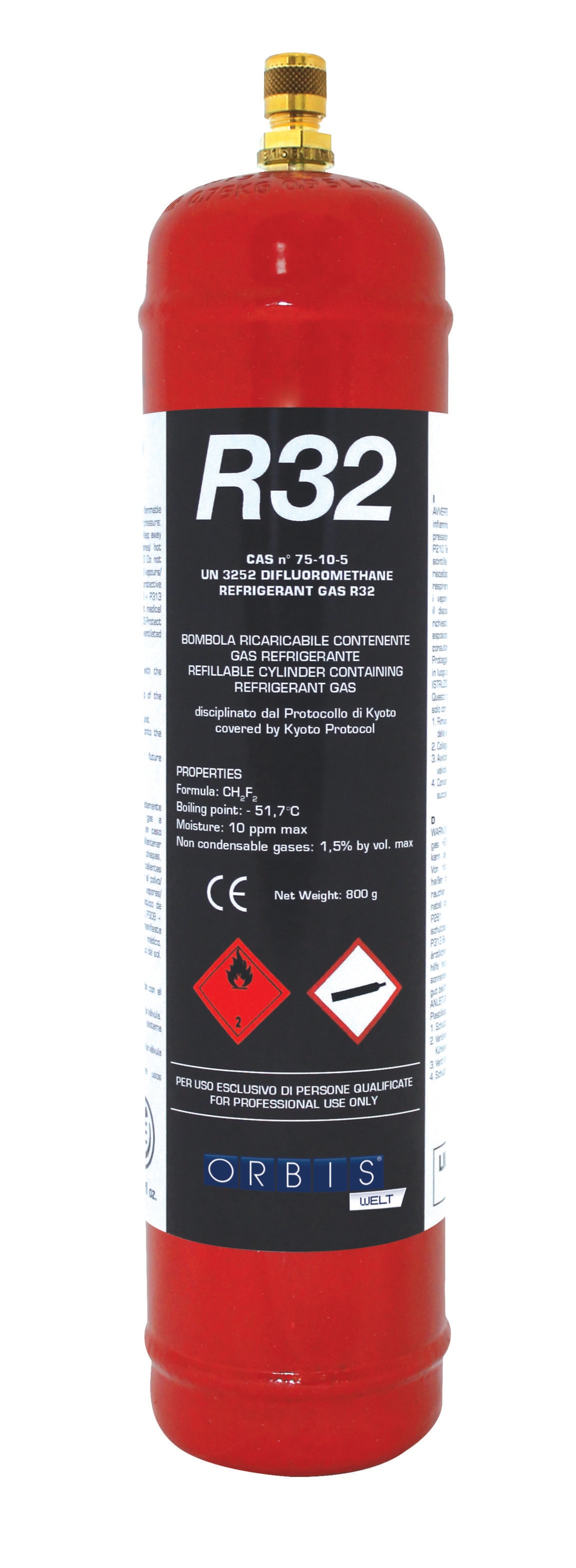 ORBIS - ORBOB576115 BOMBOLA GAS R32 1L-0.8KG