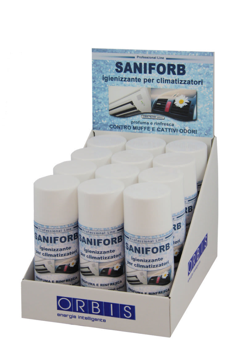 ORBIS - ORBOB576230 SANIFORB KIT Espositore di 12 Bombolette da 400 ml