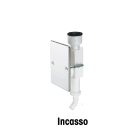 ORBIS - ORBOB580516 SIFI 5 / 16, Versione da incasso in polipropilene bianco con placca frontale inox, finestra d'ispezione, ingresso ø 20 mm e uscita ø 16 mm