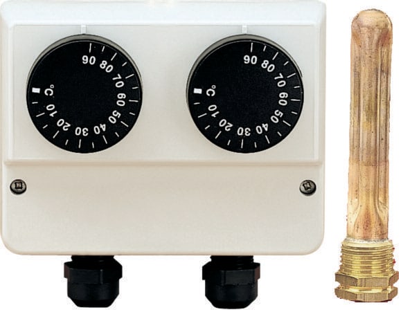 ORBIS - ORBOB581155 TS 9530 Termostato scatolato, dispositivo interno: termoregolatore a capillare, campo regolazione 0 - 90 °C, IP40