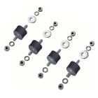 ORBIS - ORBOB581470 AVP 3020 kit di 4 supporti antivibranti, passante, altezza 20mm, portata per KIT 70 kg