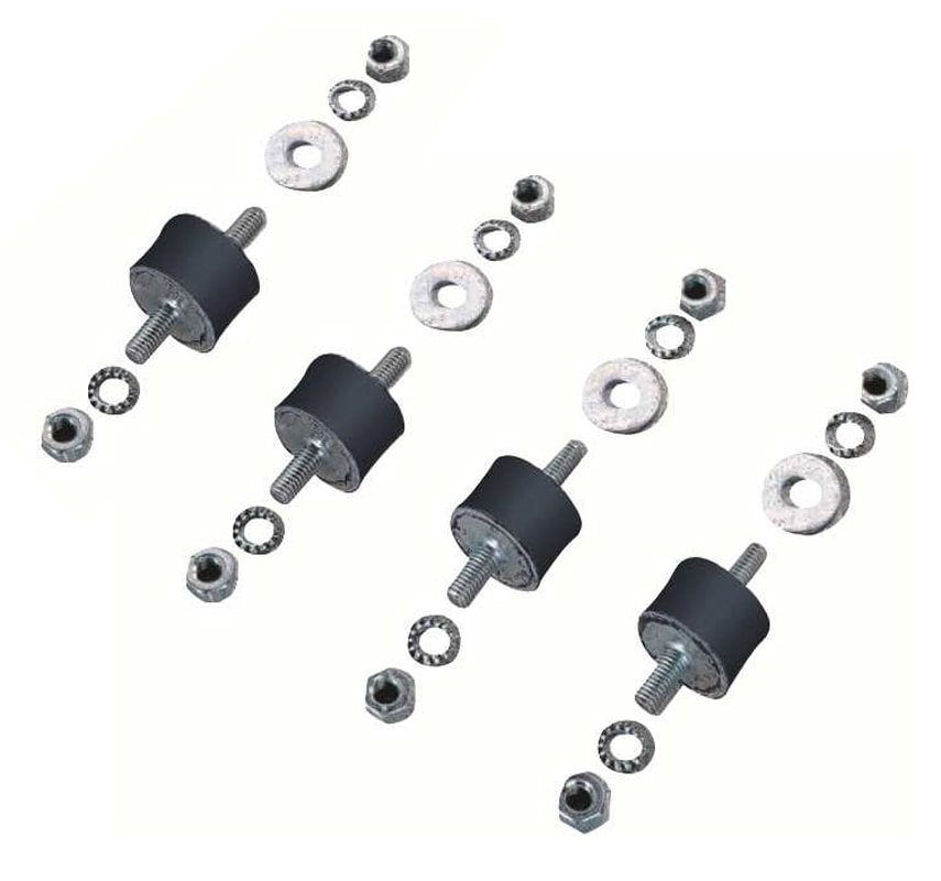 ORBIS - ORBOB581470 AVP 3020 kit di 4 supporti antivibranti, passante, altezza 20mm, portata per KIT 70 kg