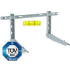 ORBIS - ORBOB582550 MEP 200/600 LIV, staffa supporto PREMONTATA per unità esterne, certificata TUV,con BARRA per regolazione e livella, portata massima a coppia 200kg
