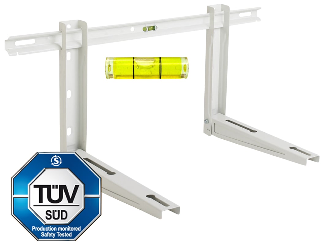 ORBIS - ORBOB588020 MB 100/420 LIV, staffa supporto NON PREMONTATA per unità esterne, certificata TUV,con BARRA per regolazione e livella, portata massima a coppia 100kg