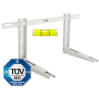 ORBIS - ORBOB588020 MB 100/420 LIV, staffa supporto NON PREMONTATA per unità esterne, certificata TUV,con BARRA per regolazione e livella, portata massima a coppia 100kg