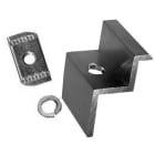 ORBIS - ORBOB620097 MPT-46 Morsetto TERMINALE fissaggio moduli, colore ALLUMINIO, spessori moduli ammessi 46mm (Vite BM855 OB620860 non compresa)