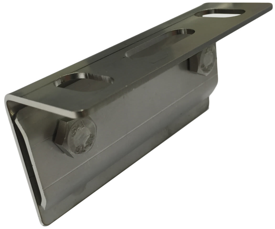 ORBIS - ORBOB620141 SLG Staffa in ACCIAIO INOX per coperture in lamiera AGGRAFFATA, larghezza 100mm