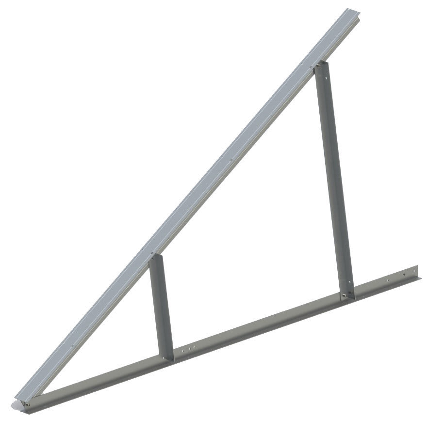 ORBIS - ORBOB620310 STD-2832 Triangolo DOPPIO(PREMONTATO)in ALLUMINIO per inclinazione moduli, regolazioni: 28°-29°-30°-32°, disposizione pannelli : 2 ORIZZONTALI