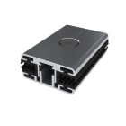 ORBIS - ORBOB620470 MPC FLAT P5-8 Morsetto CENTRALE PREASSEMBLATO fissaggio moduli SENZA CORNICE, compreso di GUARNIZIONE, colore ALLUMINIO, spessori moduli 5mm-8mm